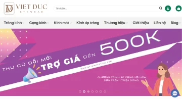 THIẾT KẾ WEBSITE – MẮT KÍNH VIỆT ĐỨC