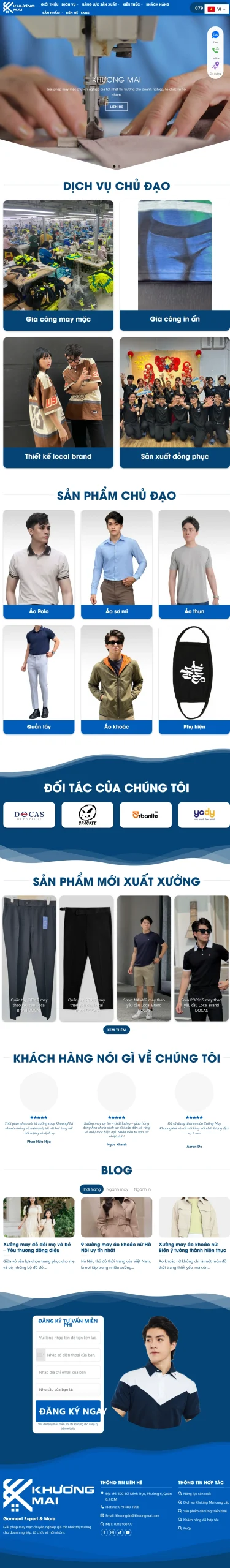 THIẾT KẾ WEBSITE – MẮT KÍNH VIỆT ĐỨC