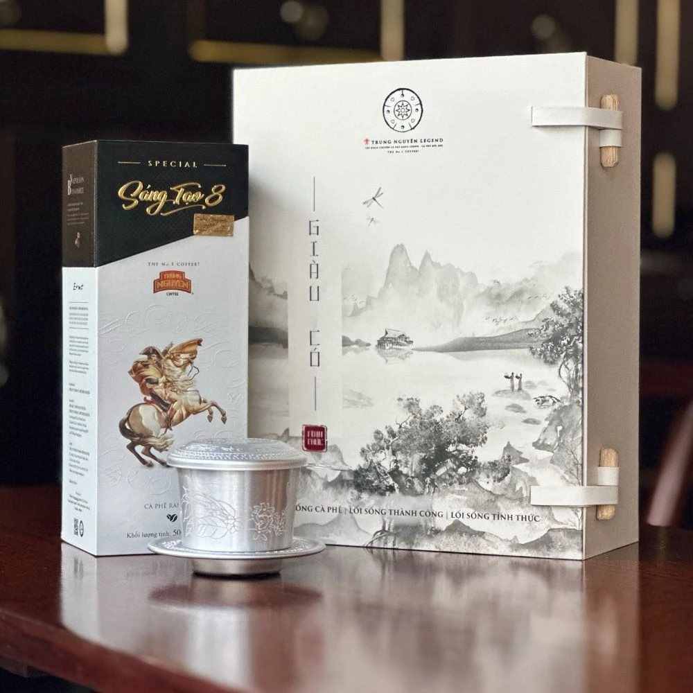 Hộp cà phê cao cấp quà Tết cho tín đồ cà phê