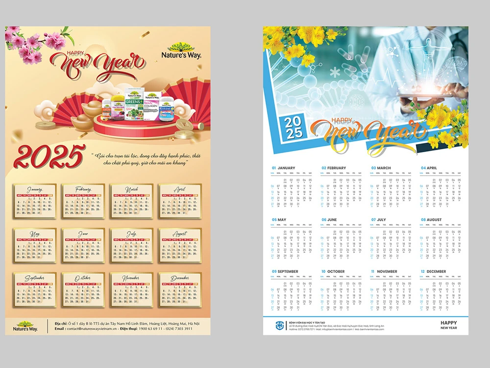 Top 10 Mẫu Lịch Tết Doanh Nghiệp Đẹp 2027