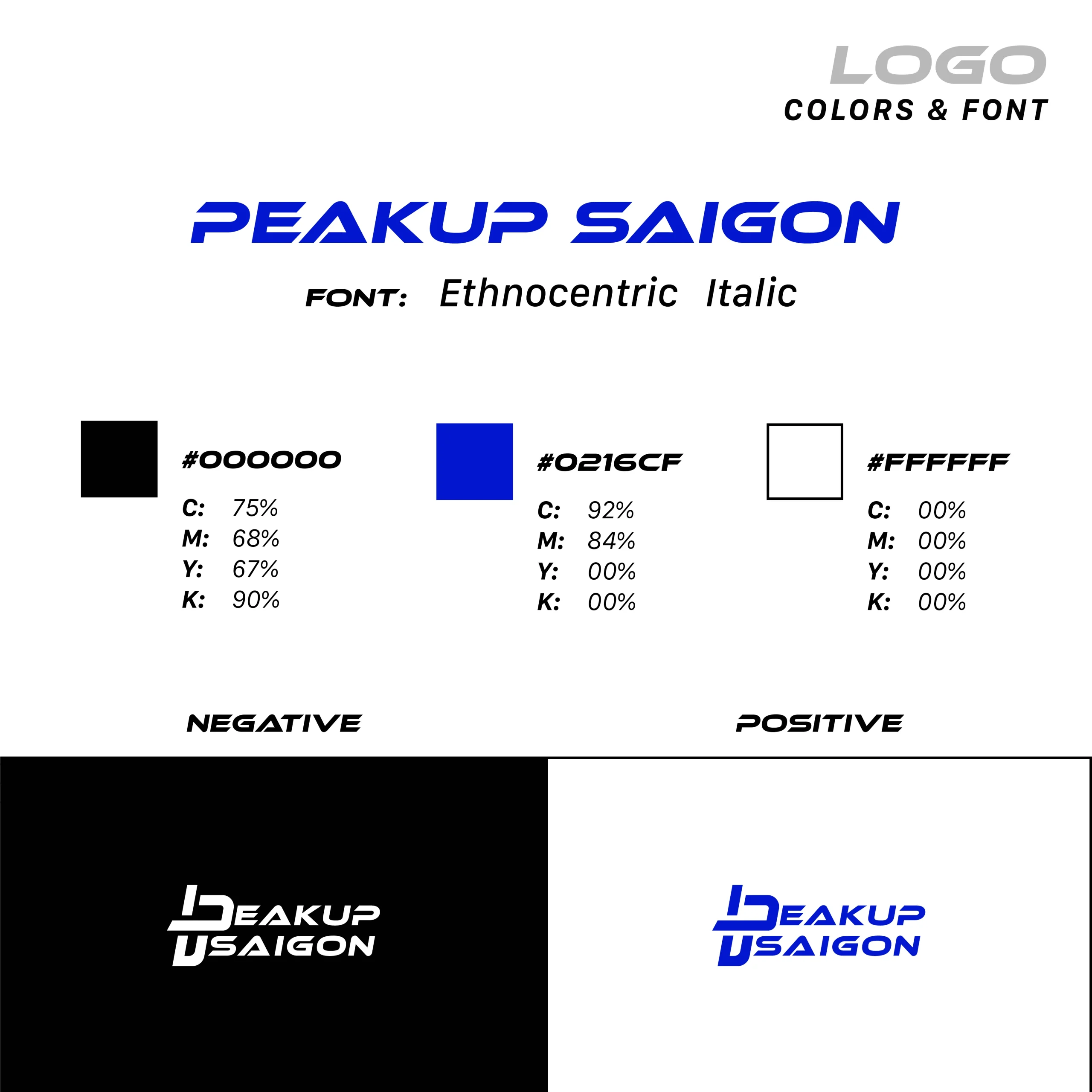 THIẾT KẾ LOGO – PEAKUP SAIGON