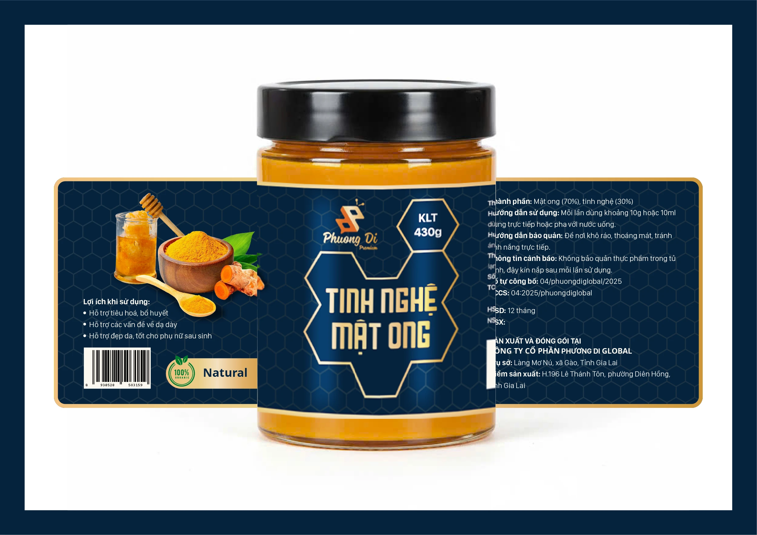THIẾT KẾ NHÃN DÁN – MẬT ONG PHƯƠNG DI