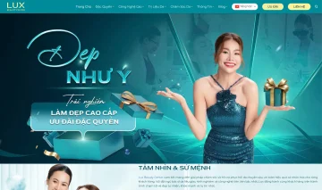 THIẾT KẾ WEBSITE – LUX CLINIC